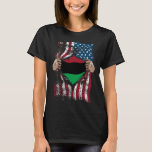 T-shirt Drapeau de l'Union panafricaine Loyal Afro-américa