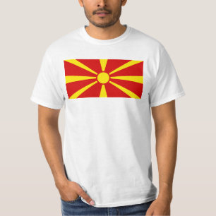 T-shirt Drapeau de Macédoine du Nord