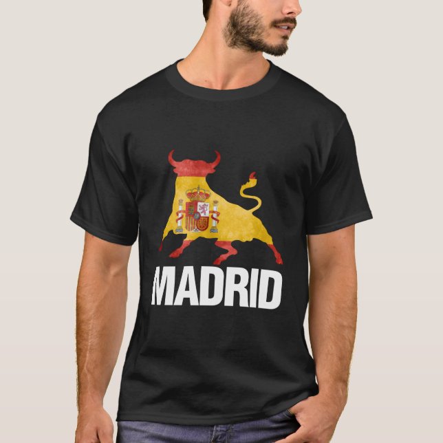 T-shirt Drapeau de Madrid Espagne (Devant)