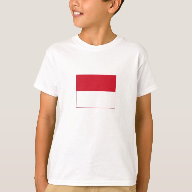T-shirt Drapeau de Monaco (Devant)