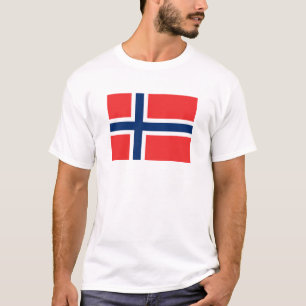 T-shirt Drapeau de  	Norvège