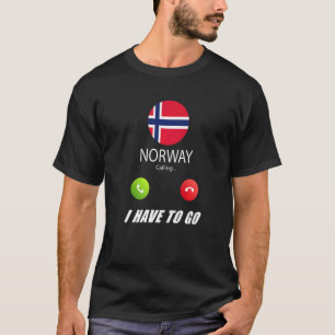T-shirt Drapeau de Norvège Souvenir La Norvège Appelle App