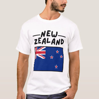 T-shirt Drapeau de Nouvelle-Zélande