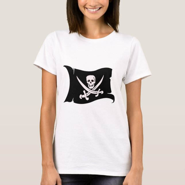 T-shirt Drapeau de ondulation #10 Jack Rackham (Devant)