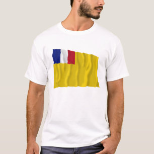 T-shirt Drapeau de ondulation français d'Indochine