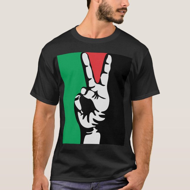 T-shirt DRAPEAU de PAIX libre libre de gaza Palestine (Devant)