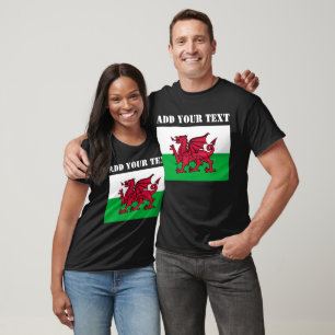 T-shirt Drapeau de Pays de Galles Soccer cymru dragon roug