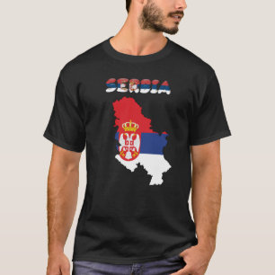 T-shirt Drapeau de pays serbe