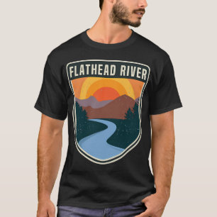 T-shirt Drapeau de pêcheur de pêche sur glace