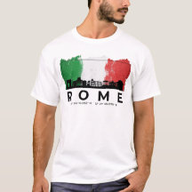 Drapeau de pinceau de Rome Italie Cityscape