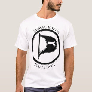 T-shirt Drapeau de pirate de masse w/Text
