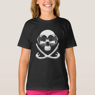 T-shirt Drapeau de plongée avec tuba et plongée avec pirat