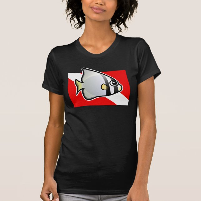 T-shirt Drapeau de plongée Batfish (Devant)