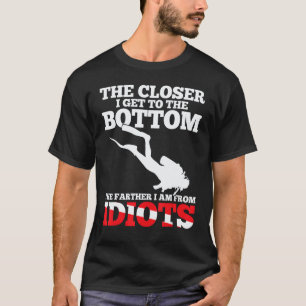 T-shirt Drapeau de plongée en scaphandre drôle Citation de