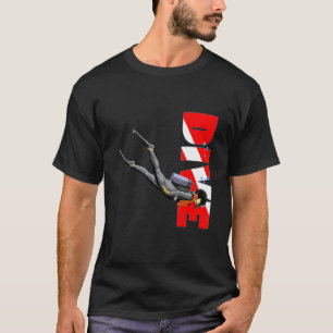 T-shirt Drapeau de plongeur en plongée 1