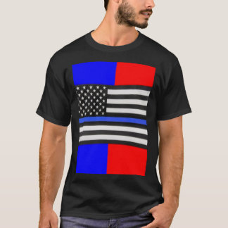 T-shirt Drapeau de police 1