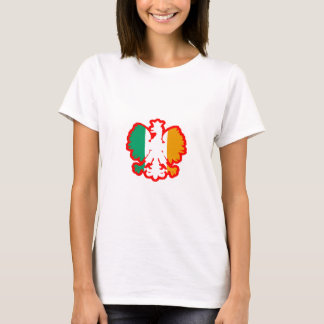 T-SHIRT DRAPEAU DE POLISH/IRISH