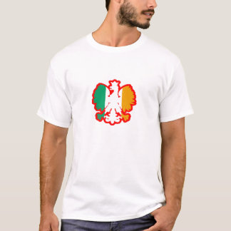 T-SHIRT DRAPEAU DE POLISH/IRISH