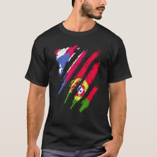 T-shirt Drapeau de Porto Rico Drapeau du Portugal Patriote