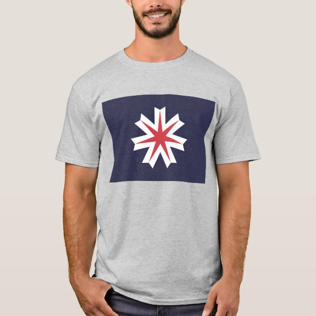 T-shirt Drapeau de préfecture de Hokkaido du Japon (Devant)