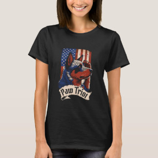 T-shirt Drapeau de race de chien de bétail australien - Pe