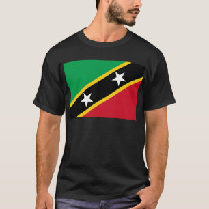 T-shirt Drapeau de saint Kitts et Niévès