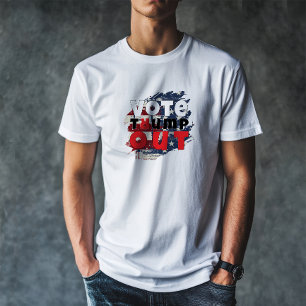 T-shirt Drapeau de slogan de protestation contre Trump