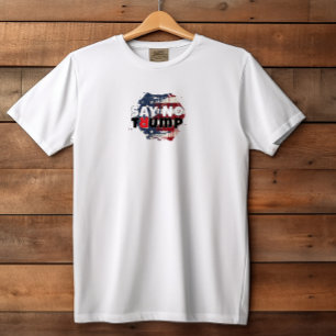 T-shirt Drapeau de slogan de protestation contre Trump
