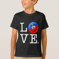 Drapeau de sourire du Haïti d'amour