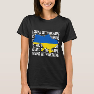 T-shirt Drapeau De Soutien De L'Ukraine Aux États-Unis Amo
