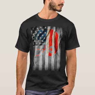 T-shirt Drapeau de sport américain et drapeau patriote noi