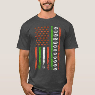 T-shirt Drapeau de sport américain Halloween Citrouille Ul