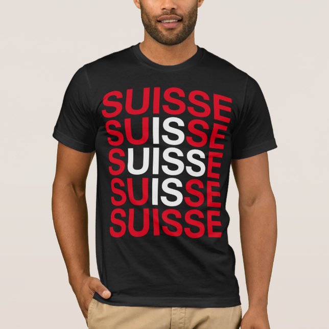 T-SHIRT DRAPEAU DE SUISSE (Devant)