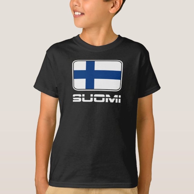 T-shirt Drapeau de Suomi (Devant)