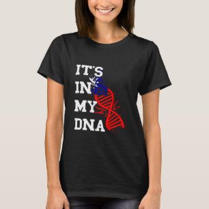 T-shirt Drapeau de Taïwan C'est dans ma molécule d'ADN Fie