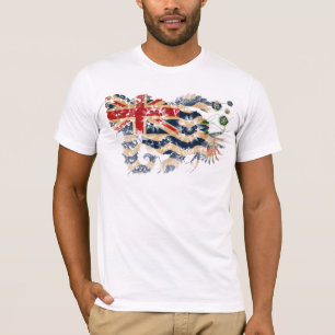 T-shirt Drapeau de territoires d'Océan Indien britannique