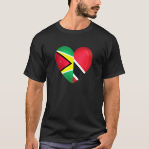 T-shirt Drapeau de Trinité-et-Tobago Trini Guyana Guyanais