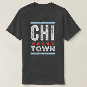 T-shirt Drapeau de ville de Chitown Chicago