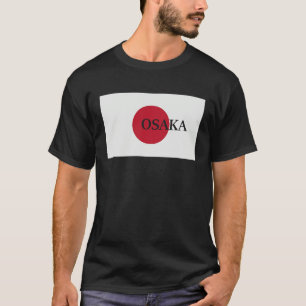 T-shirt Drapeau de voyage Asie Osaka Japon