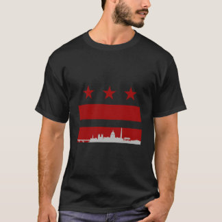 T-shirt Drapeau de Washington Dc
