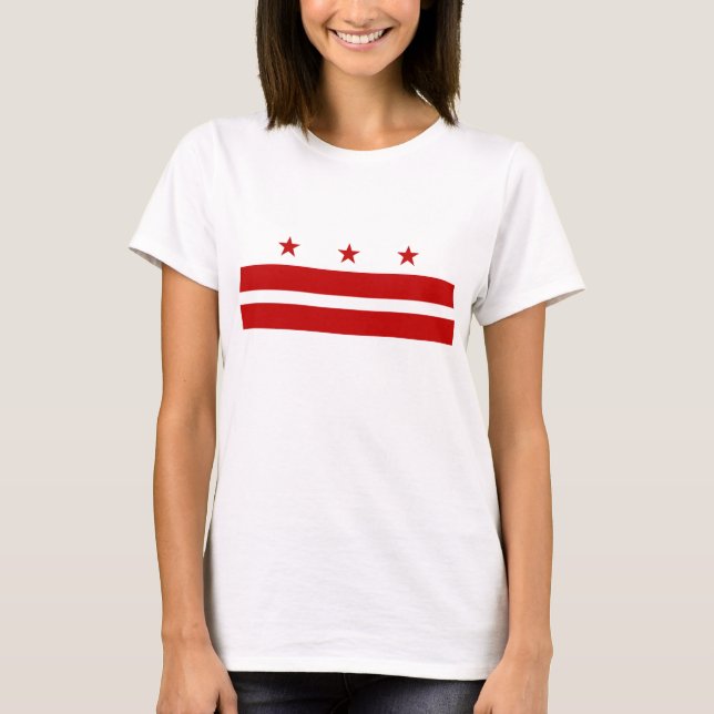 T-shirt Drapeau de Washington DC (Devant)