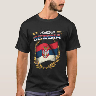 T-shirt Drapeau de Zlatibor Serbie Souvenir Srbija