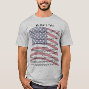 T-shirt Drapeau déclaration des USA des droits