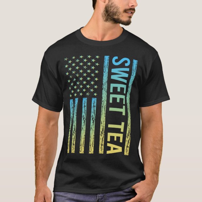 T-shirt Drapeau dégradant Thé sucré (Devant)