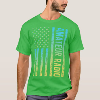 T-shirt Drapeau dégradé 02 Radio amateur Radio Ham Radio