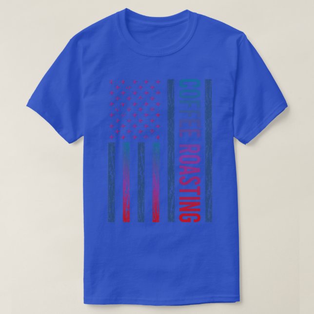 T-shirt Drapeau dégradé Café Grillage (Design devant)