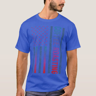 T-shirt Drapeau dégradé Café Grillage