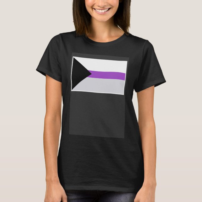 T-shirt Drapeau démisexuel Drapeau démisexuel de la fierté (Devant)
