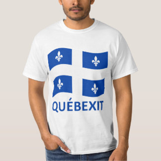 T-SHIRT DRAPEAU D'ÉPAISSEMENT DE QUÉBEXIT