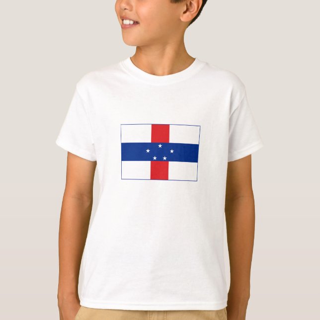 T-shirt Drapeau des Antilles Pays-Bas (Devant)